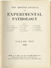 BRITISH JOURNAL OF EXPERIMENTAL PATHOLOGY