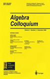 ALGEBRA COLLOQUIUM