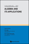 JOURNAL OF ALGEBRA AND ITS APPLICATIONS