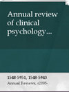 Annual Review of Clinical Psychology