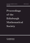 PROCEEDINGS OF THE EDINBURGH MATHEMATICAL SOCIETY