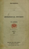 PROCEEDINGS OF THE ZOOLOGICAL SOCIETY OF LONDON