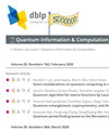 QUANTUM INFORMATION & COMPUTATION