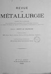 REVUE DE METALLURGIE-CAHIERS D INFORMATIONS TECHNIQUES