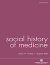 SOCIAL HISTORY OF MEDICINE