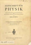 ZEITSCHRIFT FUR PHYSIK